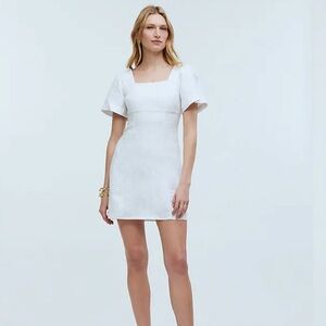 Madewell White Linen Dress